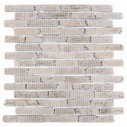 vidaXL Mosaic Tiles Cream 30 x 30 cm Marble 6