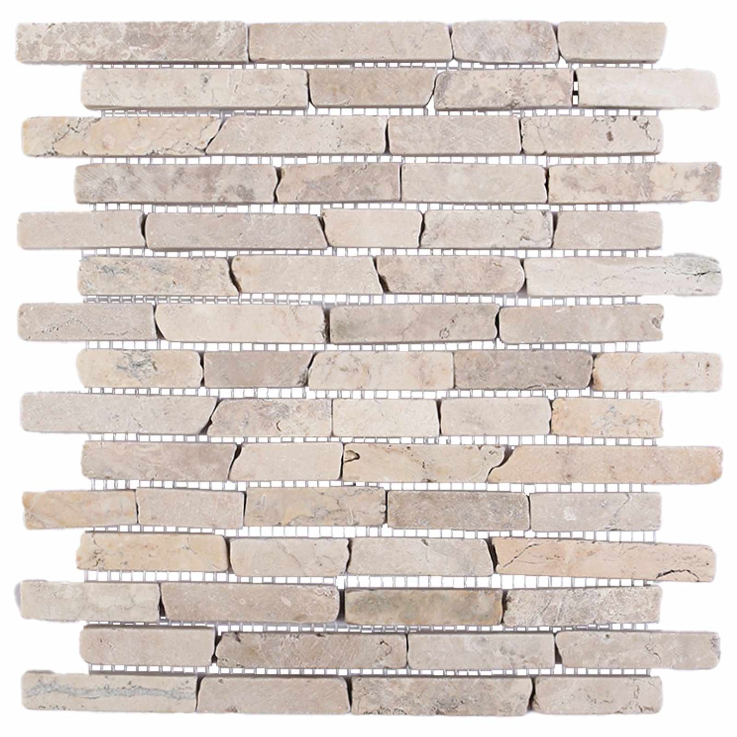 vidaXL Mosaic Tiles Cream 30 x 30 cm Marble 4