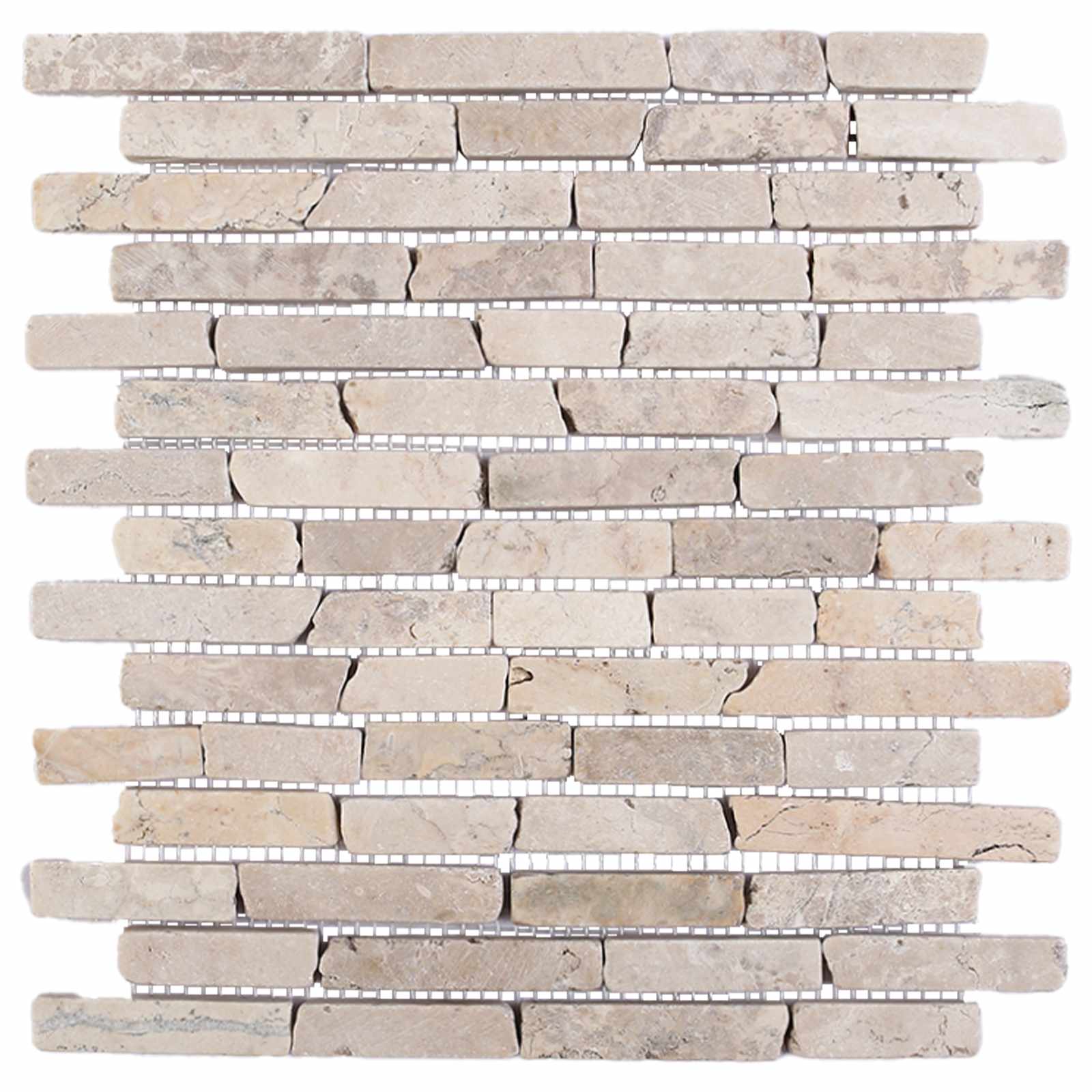 vidaXL Mosaic Tiles Cream 30 x 30 cm Marble 4