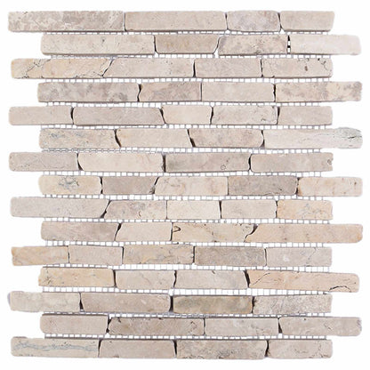vidaXL Mosaic Tiles Cream 30 x 30 cm Marble 4