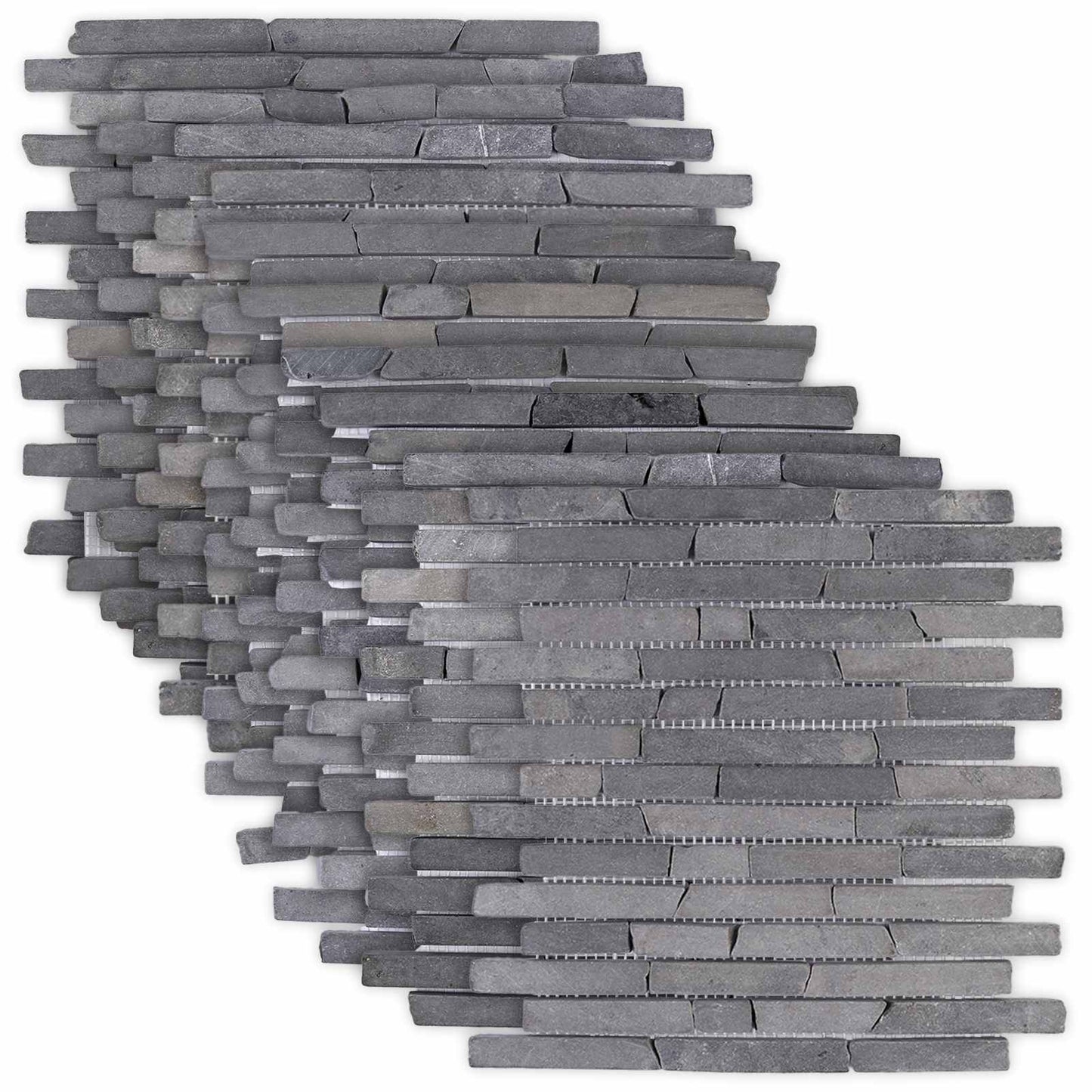 vidaXL Mosaic Tiles Grey 30 x 30 cm Marble 2