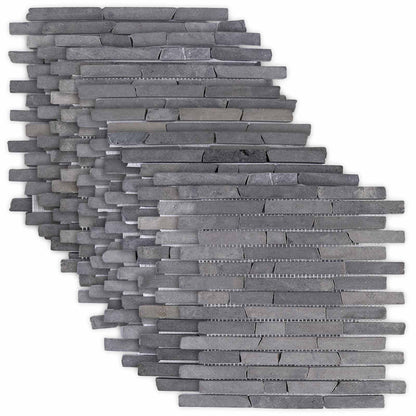 vidaXL Mosaic Tiles Grey 30 x 30 cm Marble 2