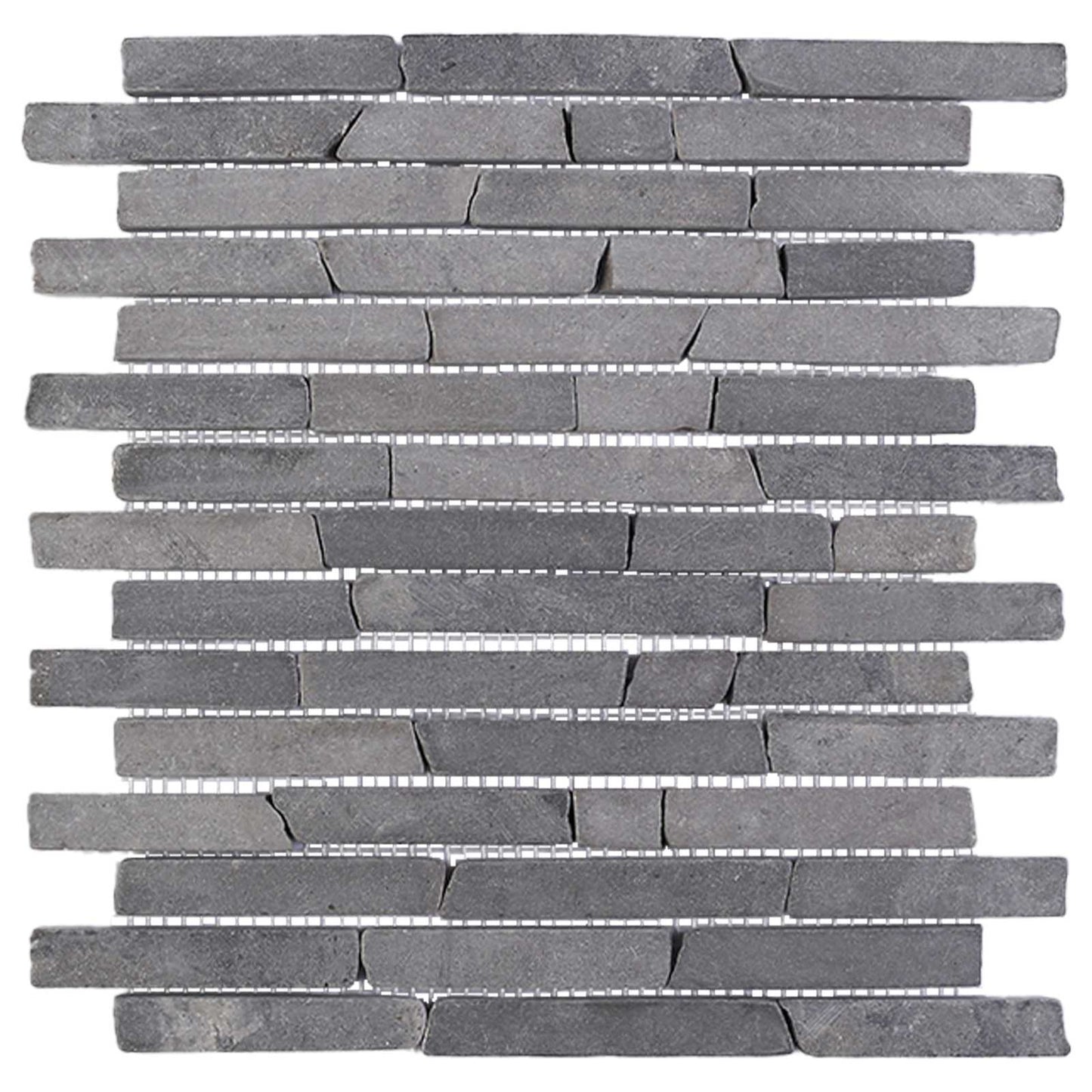 vidaXL Mosaic Tiles Grey 30 x 30 cm Marble 4