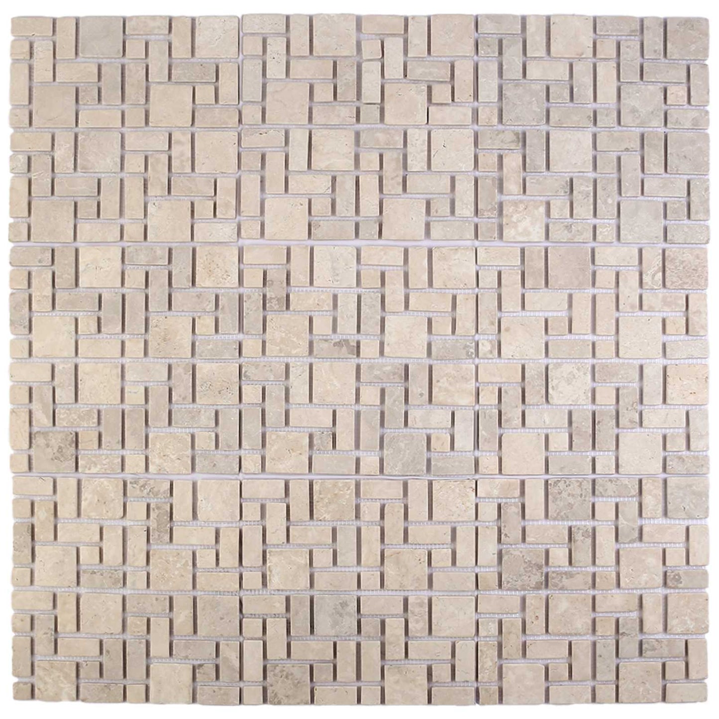 vidaXL Mosaic Tiles Cream 30 x 30 cm Marble 5