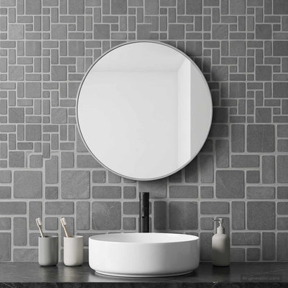 vidaXL Mosaic Tiles Grey 30 x 30 cm Marble 3