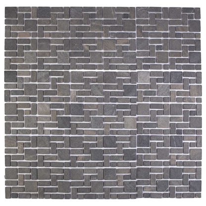 vidaXL Mosaic Tiles Grey 30 x 30 cm Marble 5