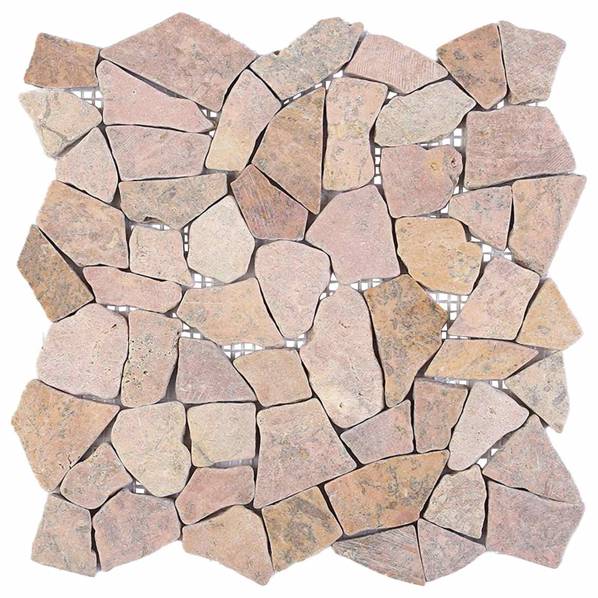 vidaXL Mosaic Tiles Red 30 x 30 cm Marble 4