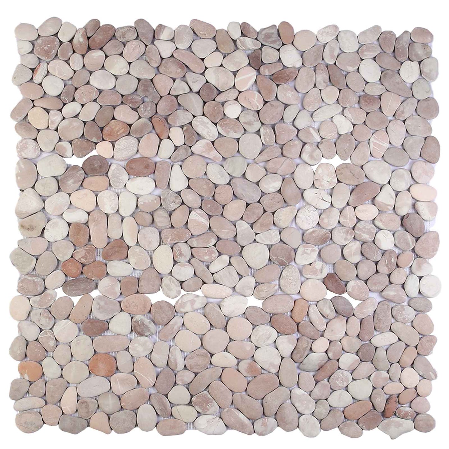 vidaXL Pebble Tiles Beige and Pale Pink 30 x 30 cm River Pebble 5