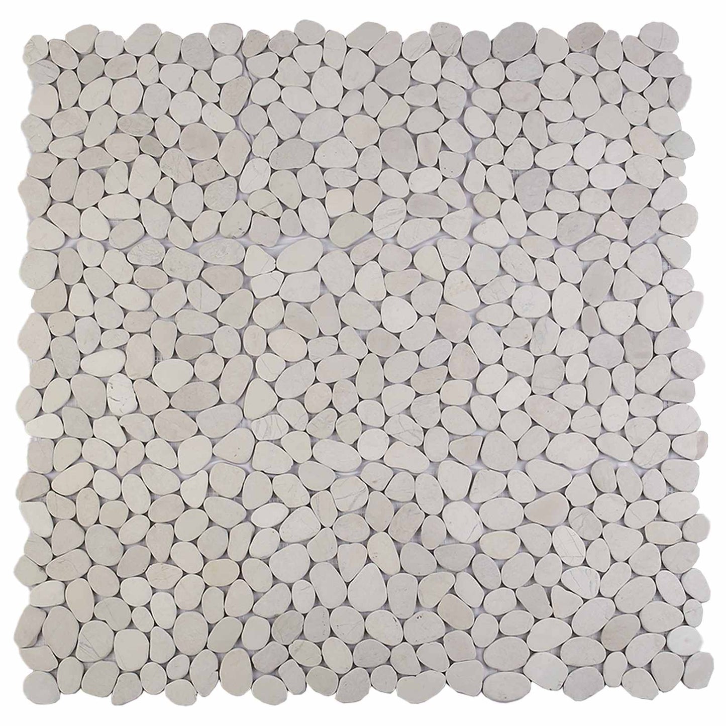 vidaXL Pebble Tiles White 30 x 30 cm River Pebble 5
