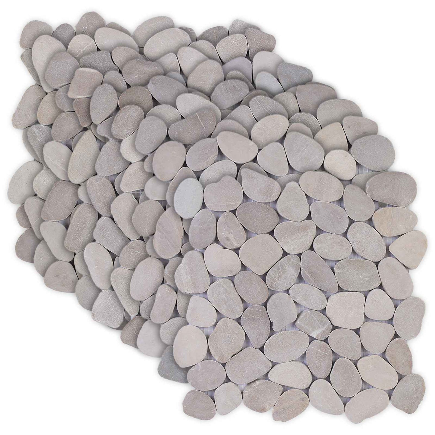 vidaXL Pebble Tiles Taupe 30 x 30 cm River Pebble 2