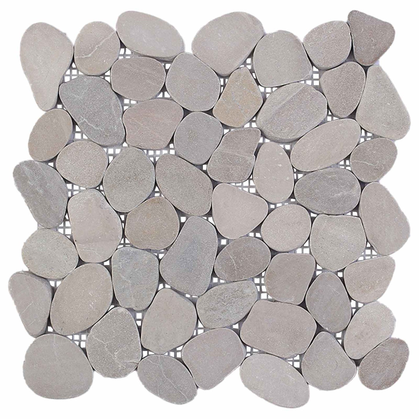 vidaXL Pebble Tiles Taupe 30 x 30 cm River Pebble 4