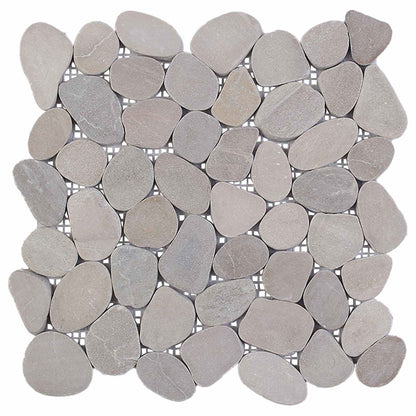 vidaXL Pebble Tiles Taupe 30 x 30 cm River Pebble 4