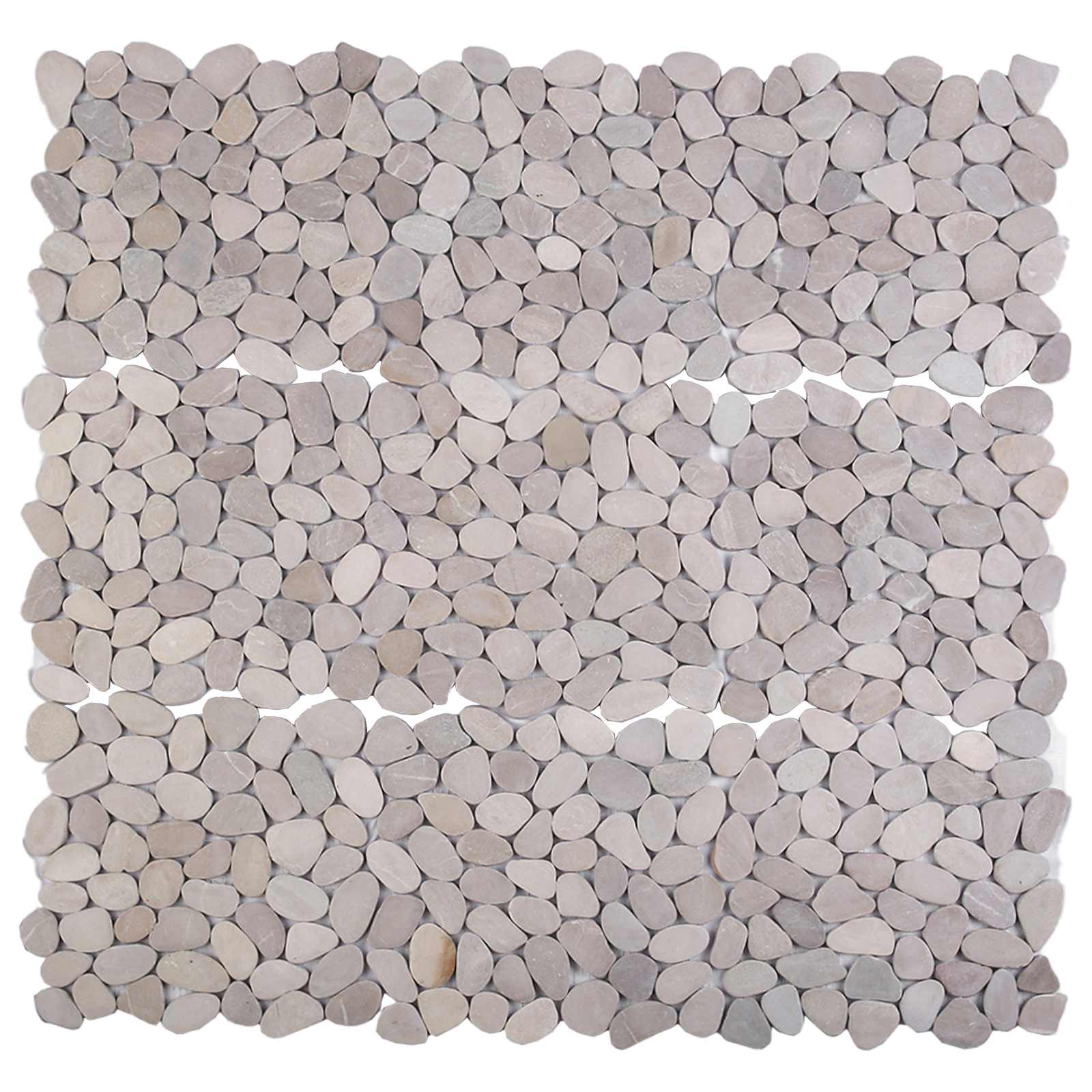 vidaXL Pebble Tiles Taupe 30 x 30 cm River Pebble 5