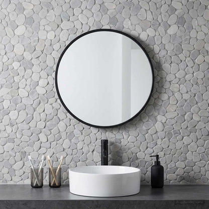 vidaXL Pebble Tiles Grey 30 x 30 cm River Pebble 3