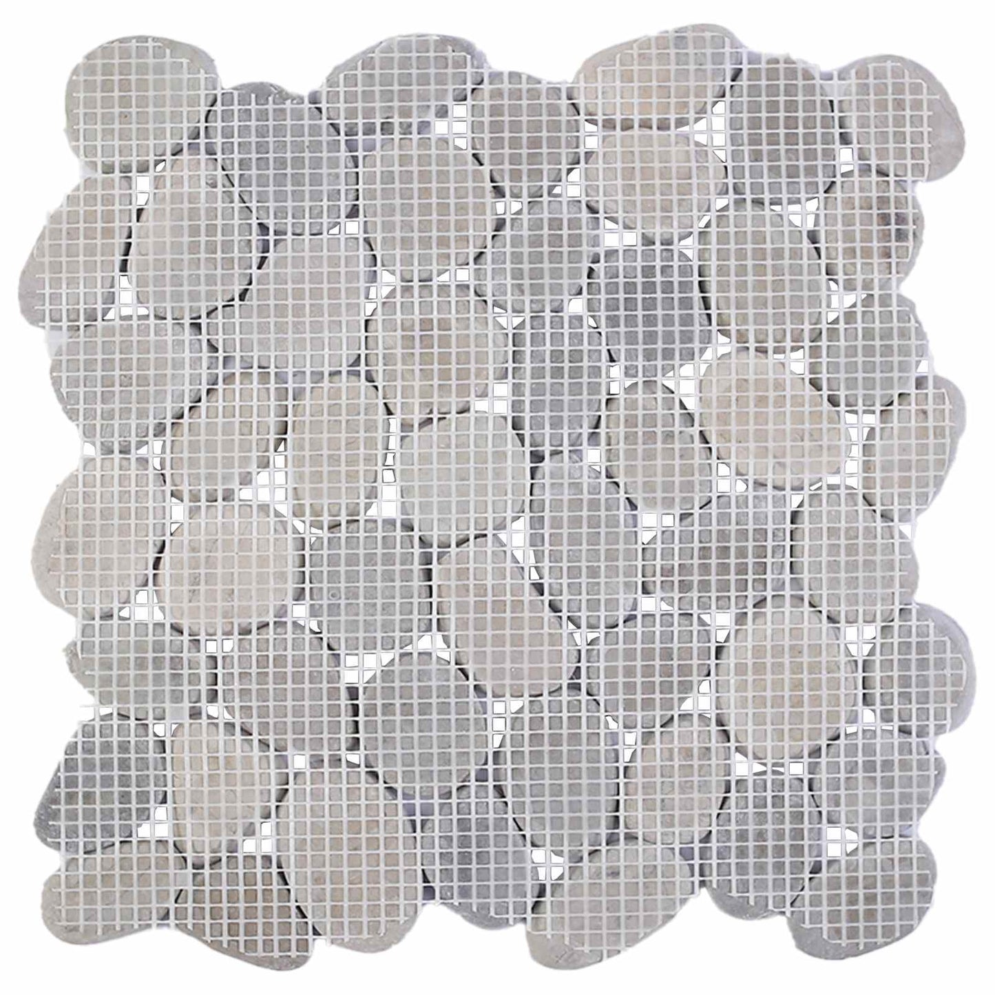 vidaXL Pebble Tiles Grey 30 x 30 cm River Pebble 6