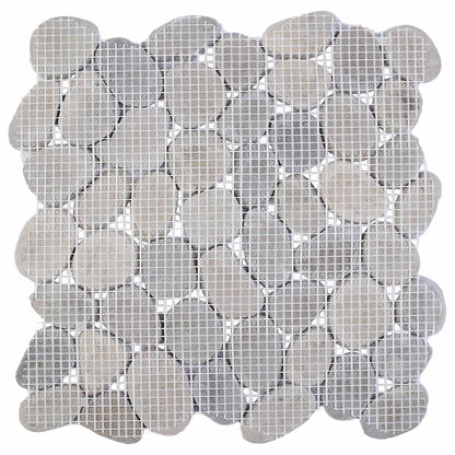 vidaXL Pebble Tiles Grey 30 x 30 cm River Pebble 6