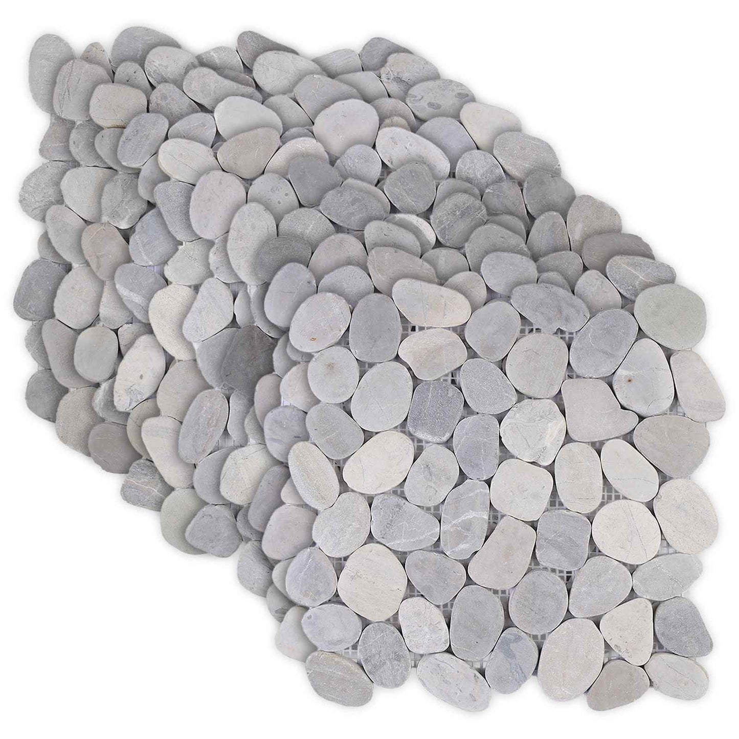 vidaXL Pebble Tiles Grey 30 x 30 cm River Pebble 2