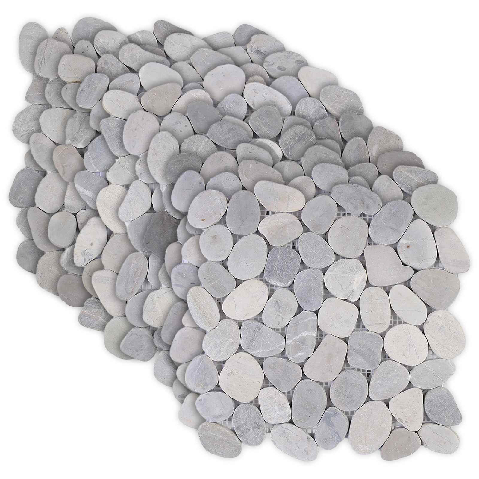 vidaXL Pebble Tiles Grey 30 x 30 cm River Pebble 2