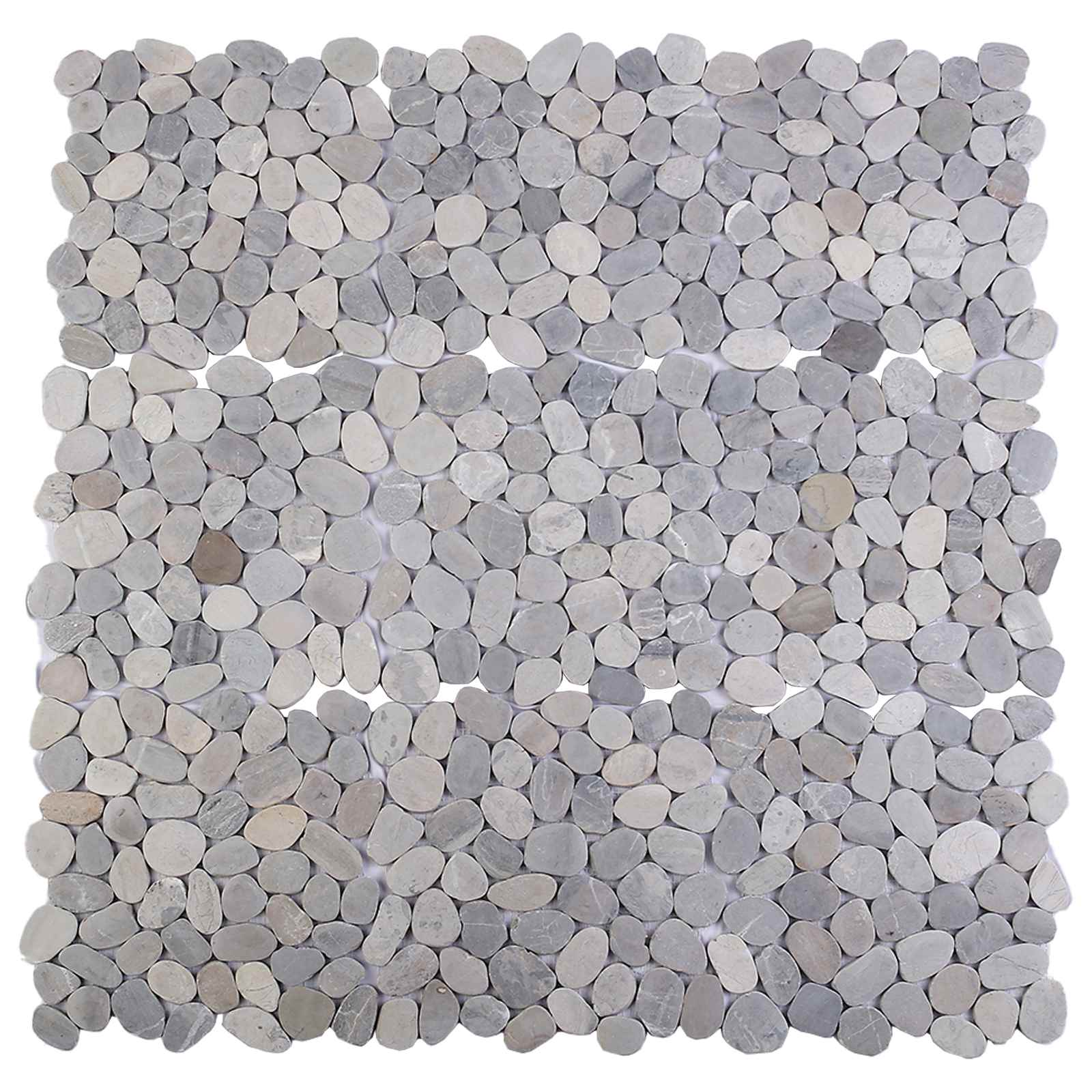 vidaXL Pebble Tiles Grey 30 x 30 cm River Pebble 5