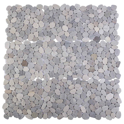 vidaXL Pebble Tiles Grey 30 x 30 cm River Pebble 5