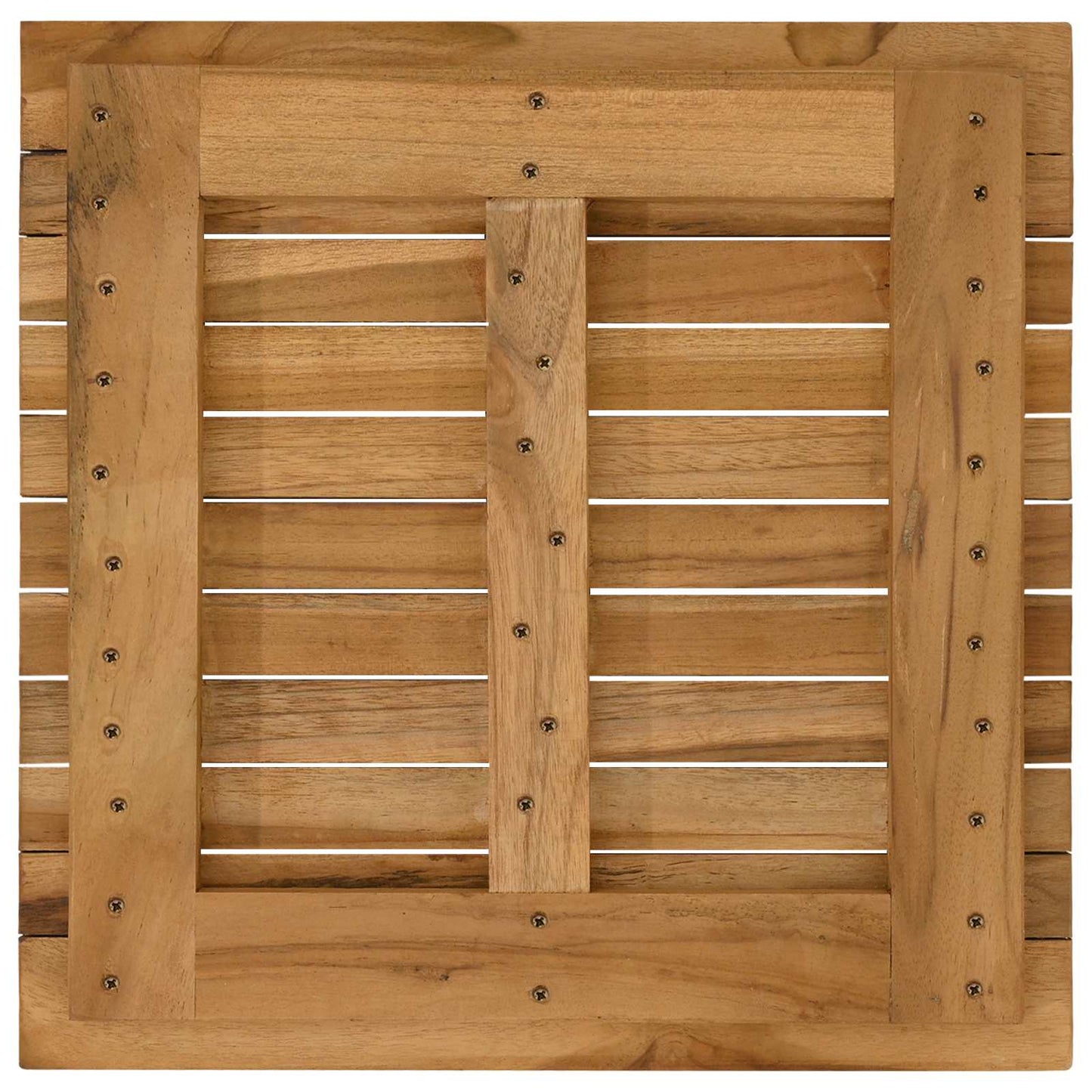 vidaXL Table Top 50 x 50 x 3.5 cm Square Solid Teak Wood Natural 5