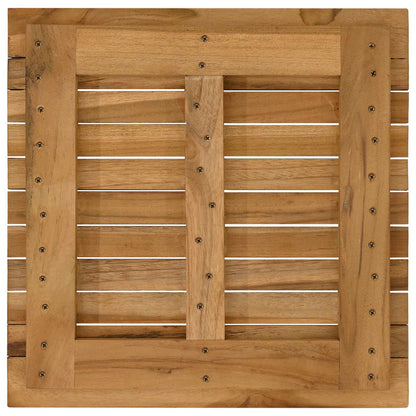 vidaXL Table Top 50 x 50 x 3.5 cm Square Solid Teak Wood Natural 5