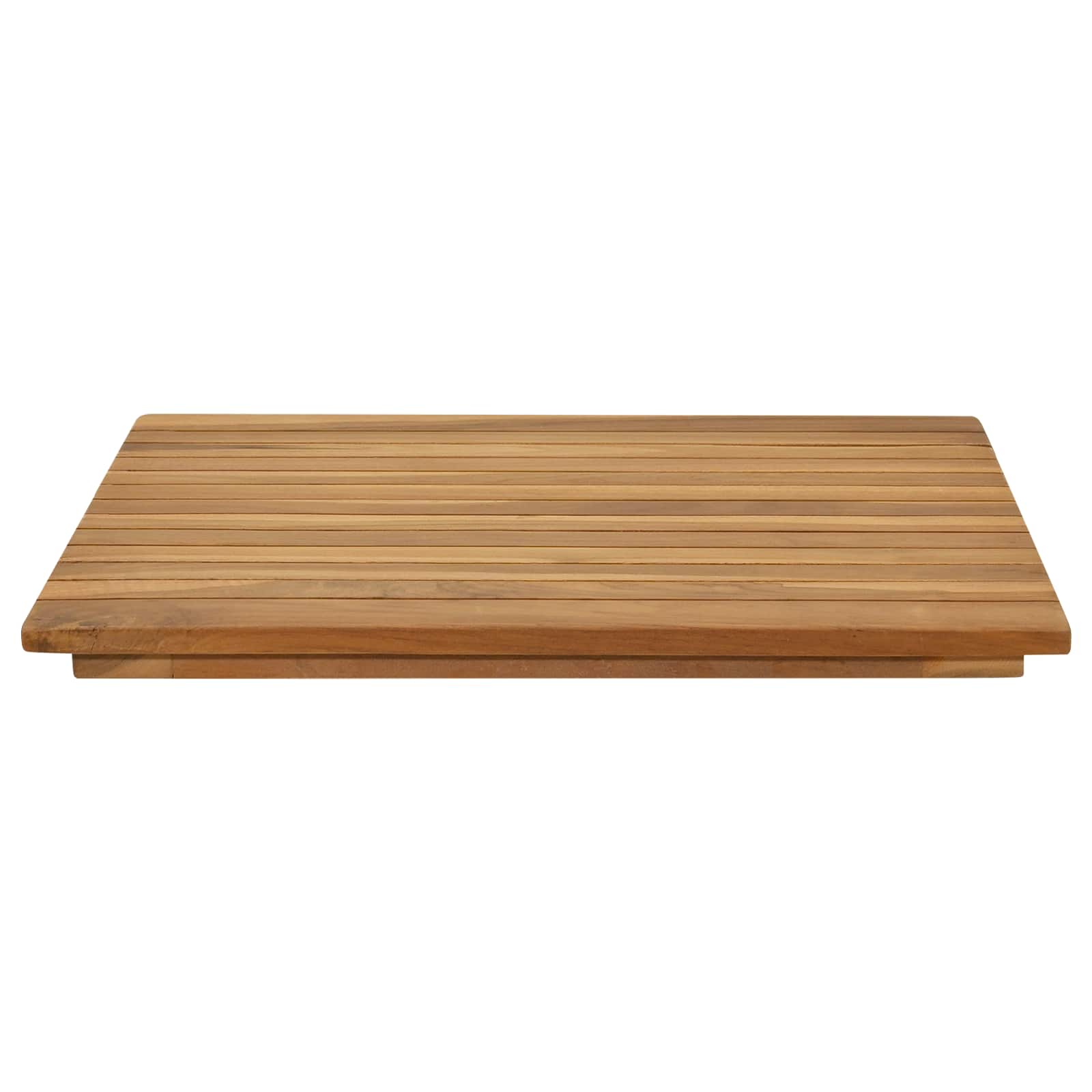 vidaXL Table Top 50 x 50 x 3.5 cm Square Solid Teak Wood Natural 3