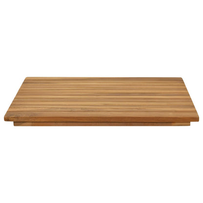 vidaXL Table Top 50 x 50 x 3.5 cm Square Solid Teak Wood Natural 3