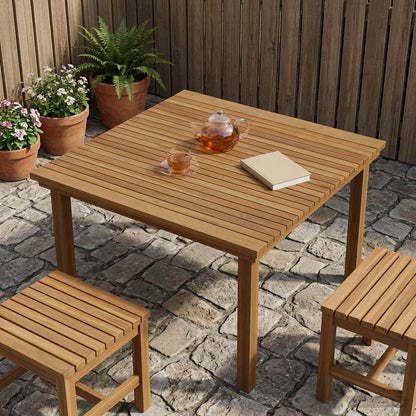 vidaXL Table Top Ø 40 x 3.5 Round Solid Teak Wood Natural