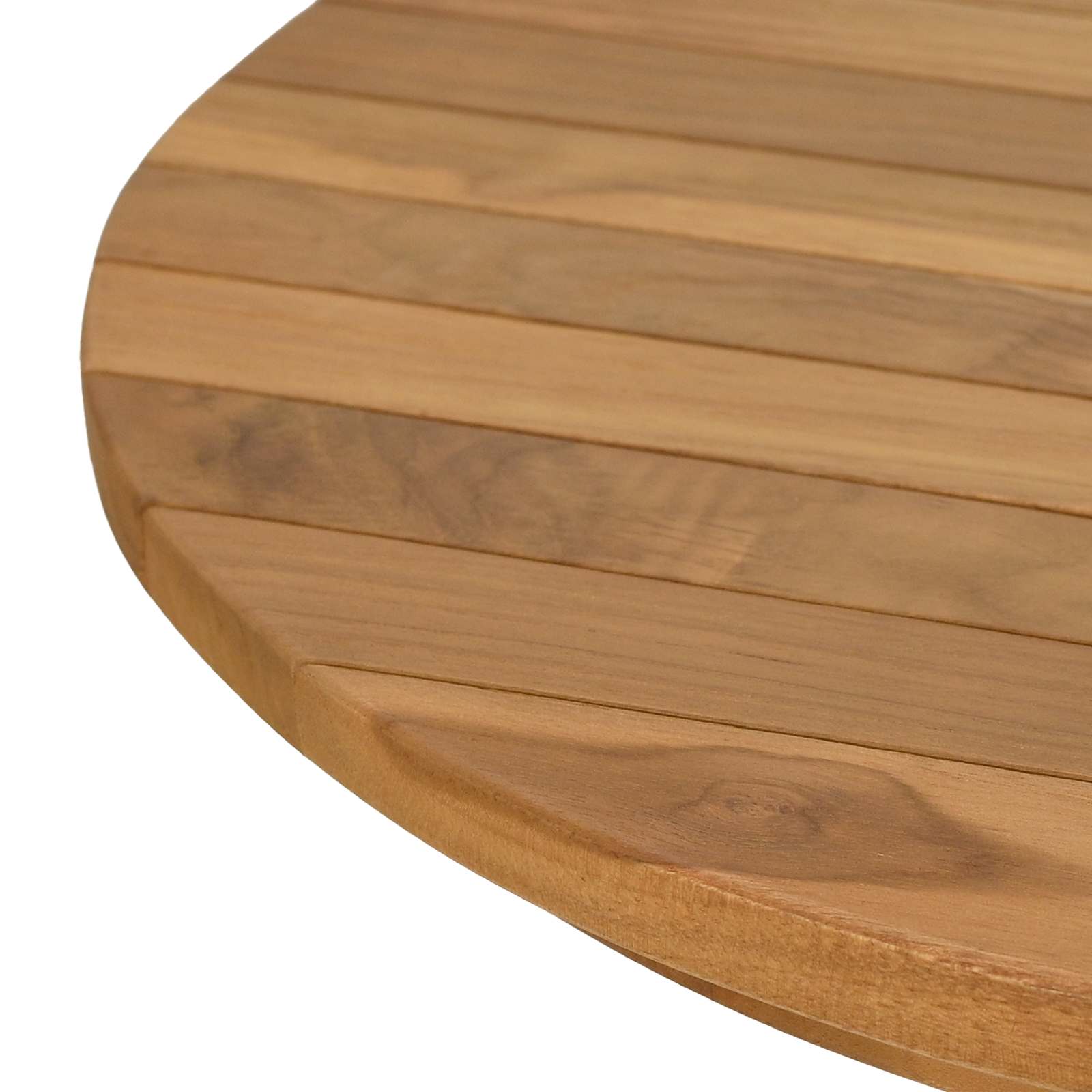 vidaXL Table Top Ø 50 x 3.5 Round Solid Teak Wood Natural 4