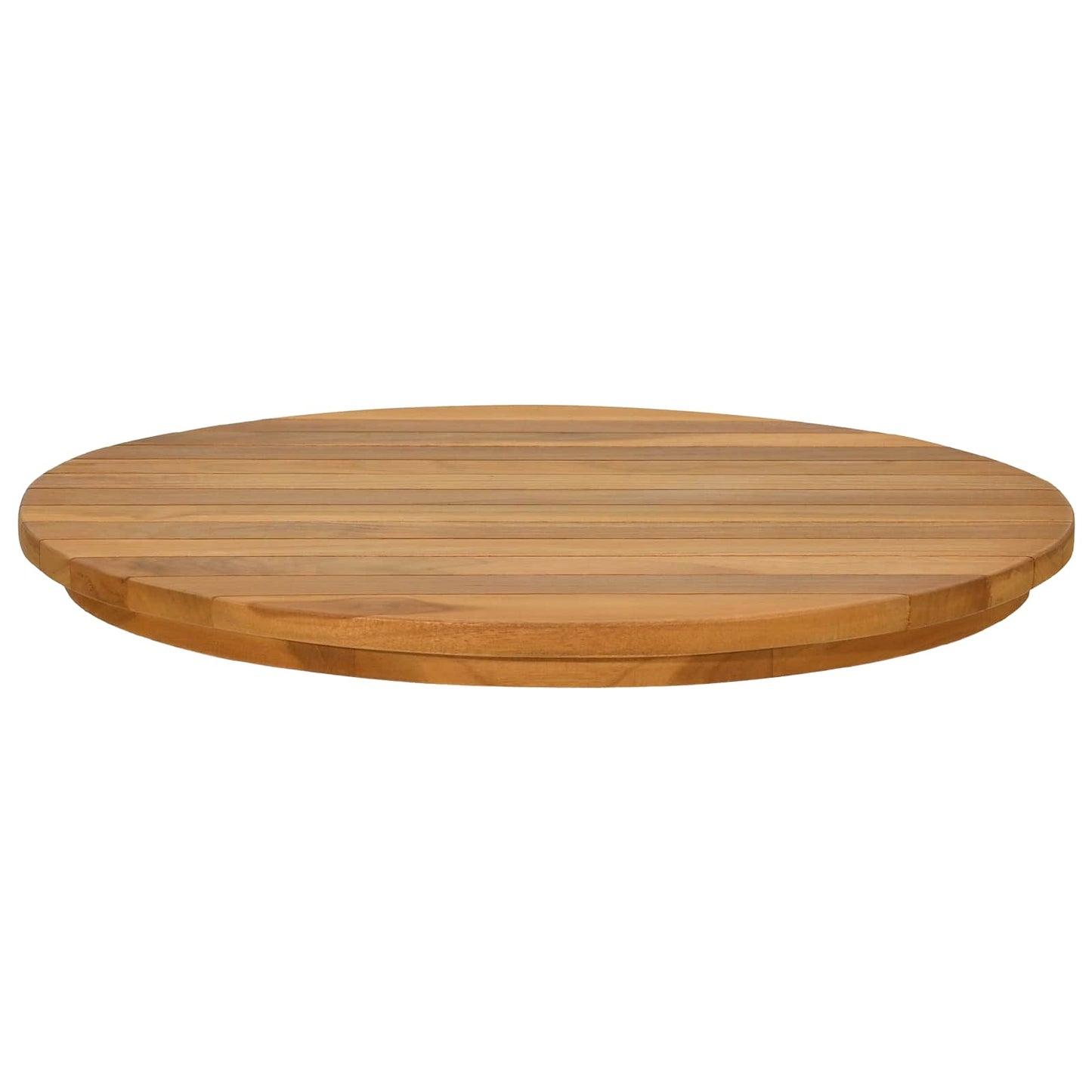 vidaXL Table Top Ø 50 x 3.5 Round Solid Teak Wood Natural 2