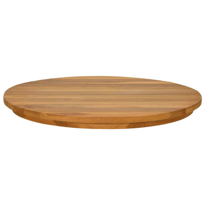 vidaXL Table Top Ø 50 x 3.5 Round Solid Teak Wood Natural 2