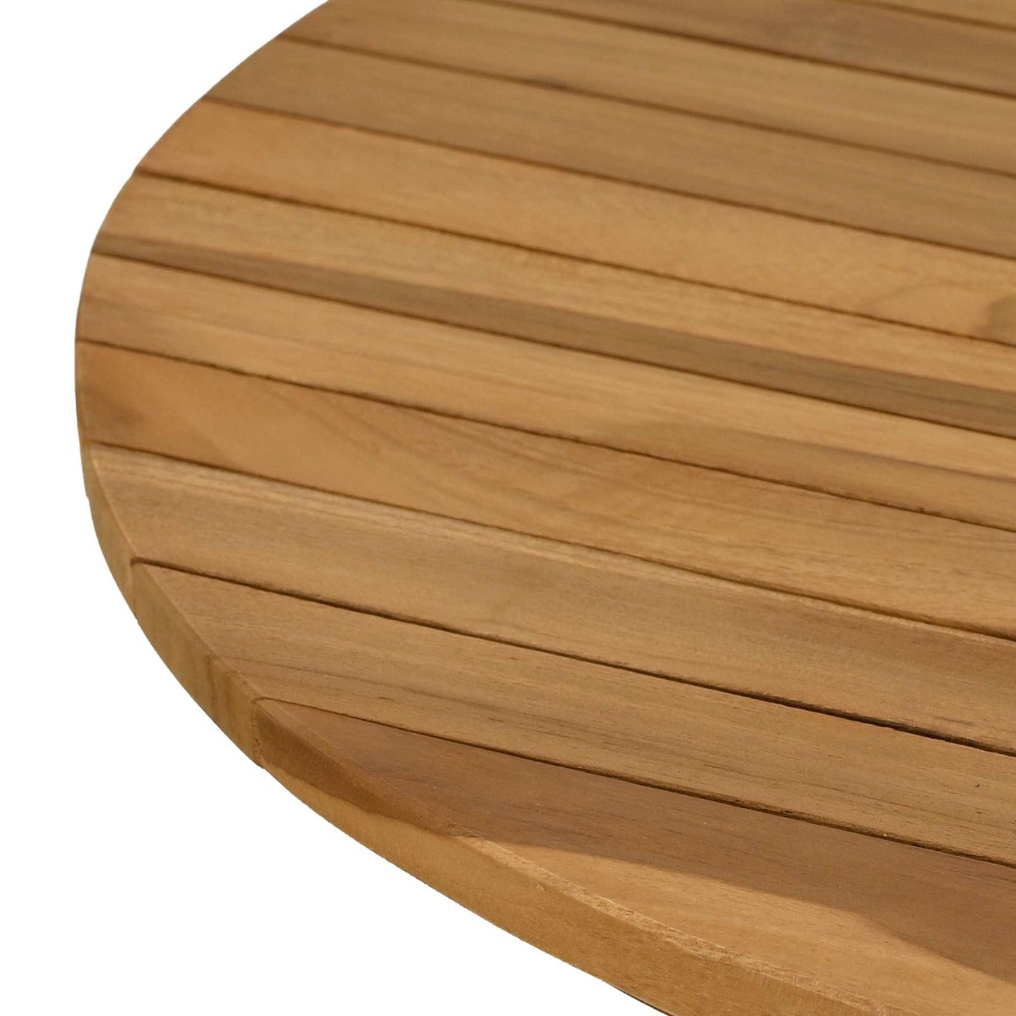 vidaXL Table Top Ø 60 x 3.5 Round Solid Teak Wood Natural 5