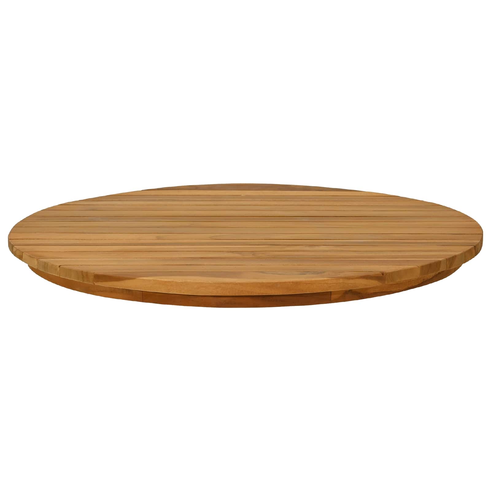 vidaXL Table Top Ø 60 x 3.5 Round Solid Teak Wood Natural 3