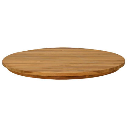 vidaXL Table Top Ø 60 x 3.5 Round Solid Teak Wood Natural 3