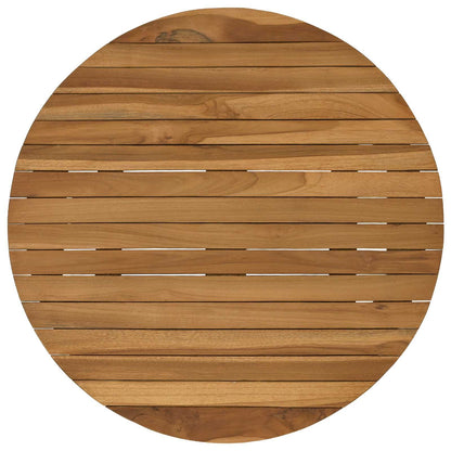 vidaXL Table Top Ø 60 x 3.5 Round Solid Teak Wood Natural 2