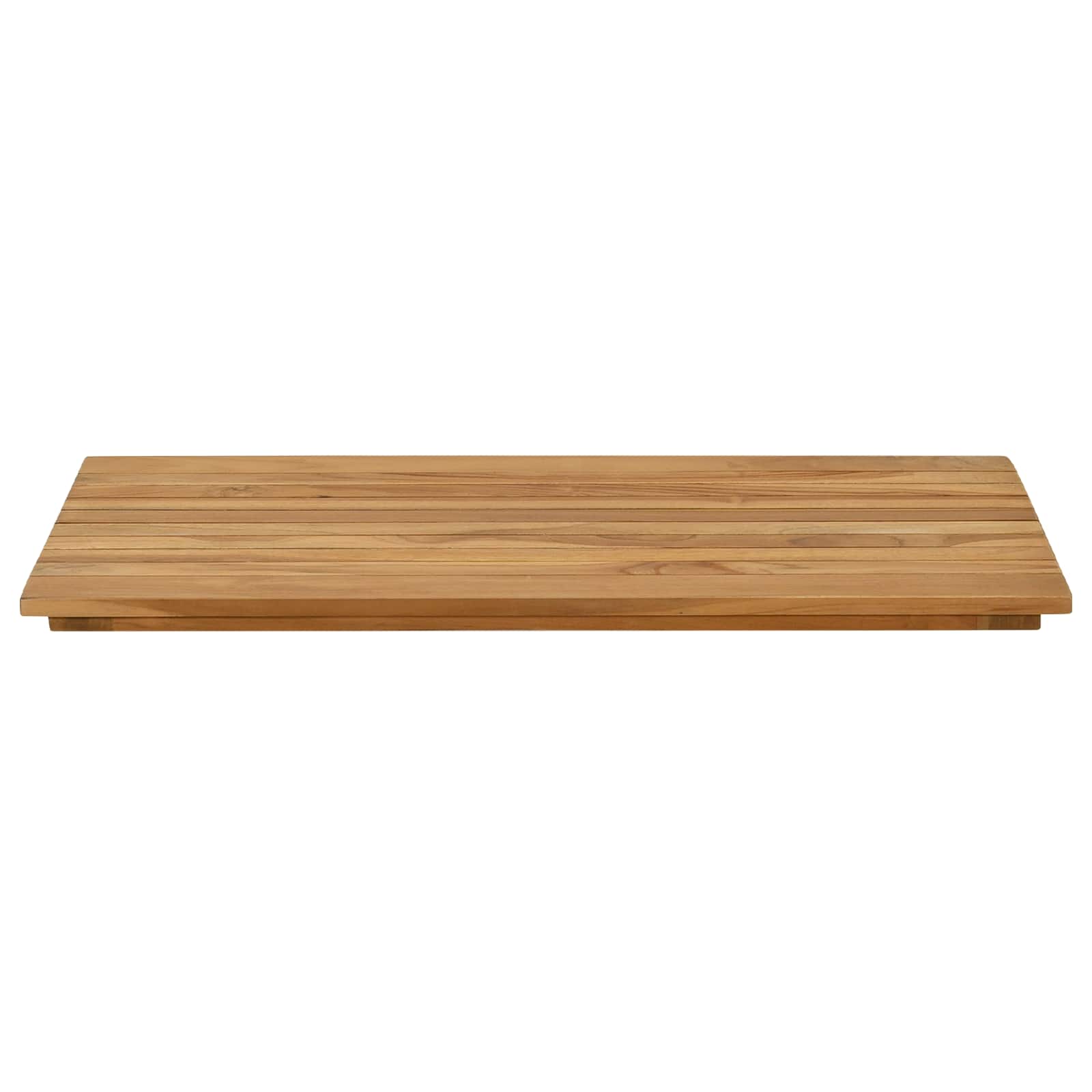 vidaXL Table Top 80 x 40 x 3.5 cm Rectangular Solid Teak Wood Natural 3