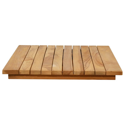 vidaXL Table Top 80 x 40 x 3.5 cm Rectangular Solid Teak Wood Natural 4