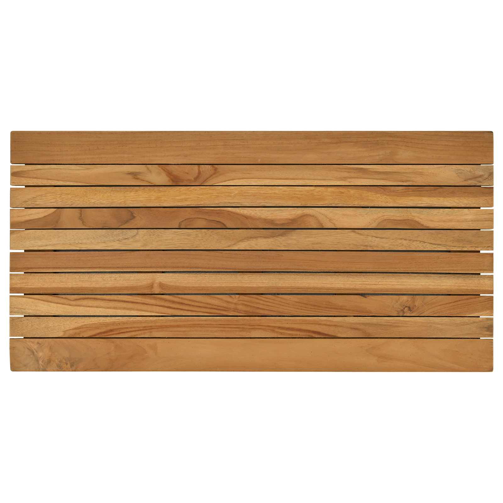 vidaXL Table Top 80 x 40 x 3.5 cm Rectangular Solid Teak Wood Natural 2