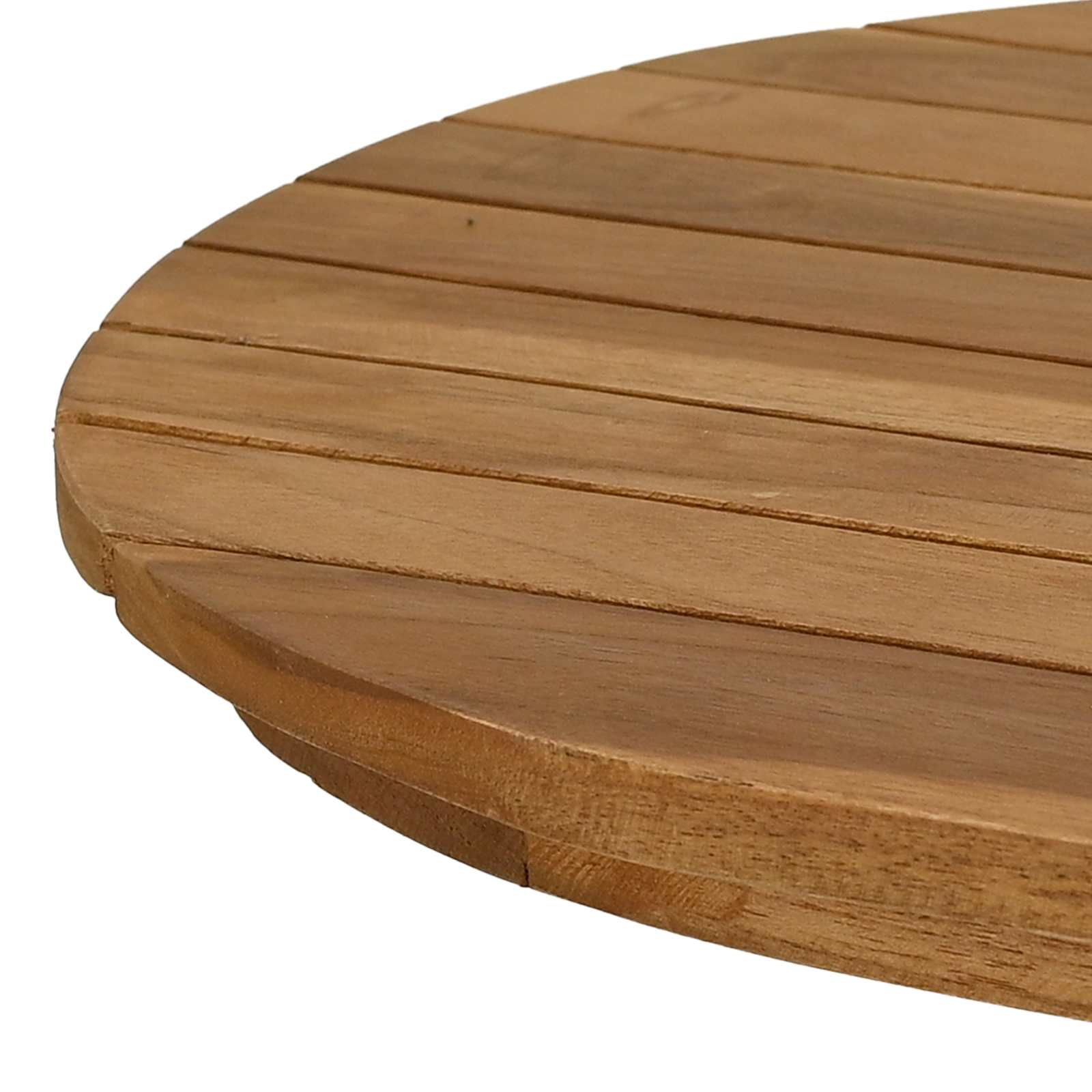 vidaXL Table Top 80 x 40 x 3.5 cm Oval Solid Teak Wood Natural 6