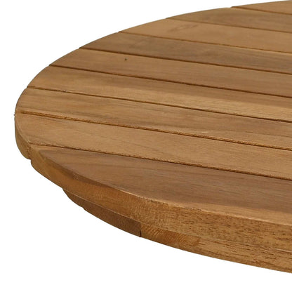 vidaXL Table Top 80 x 40 x 3.5 cm Oval Solid Teak Wood Natural 6