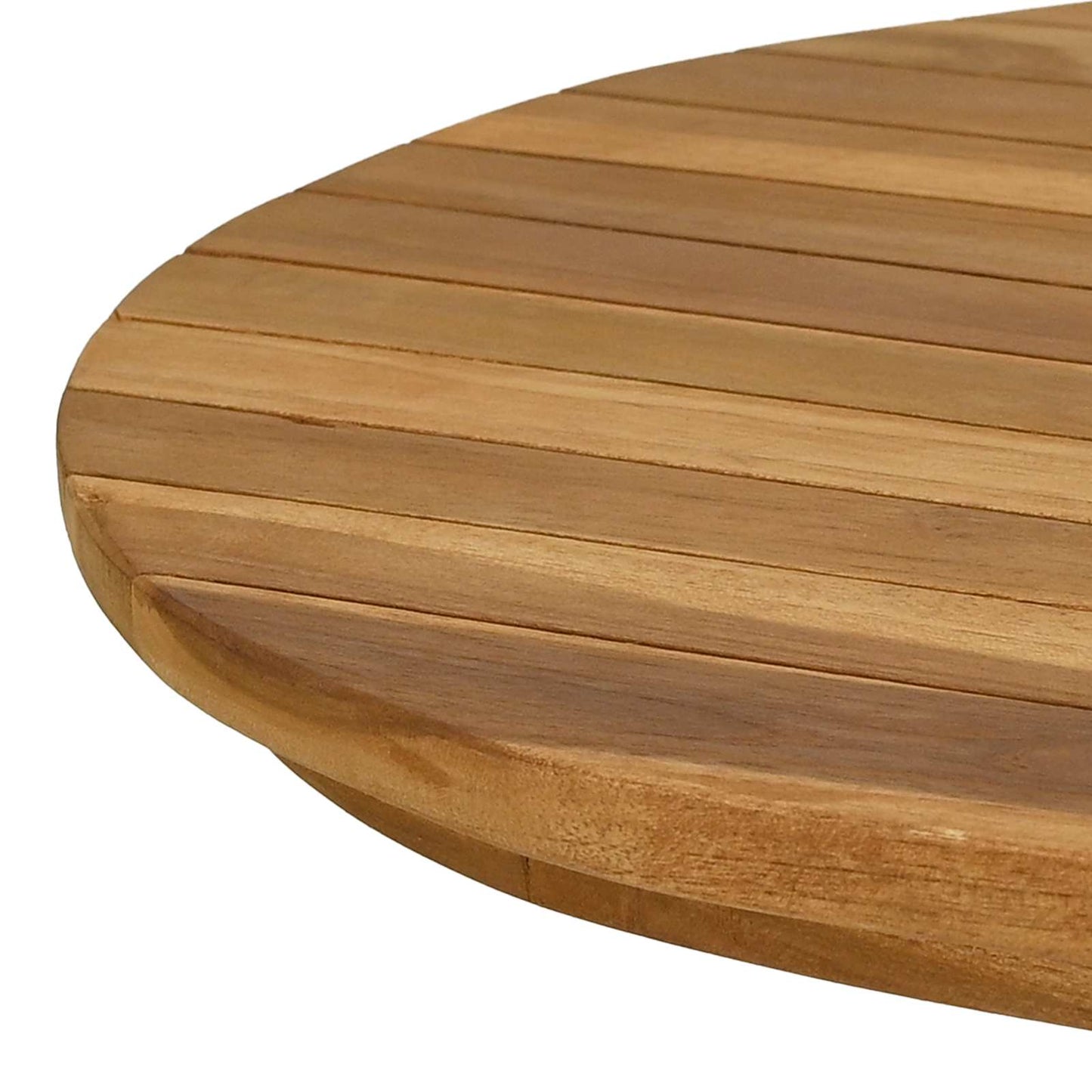 vidaXL Table Top 90 x 45 x 3.5 cm Oval Solid Teak Wood Natural 6