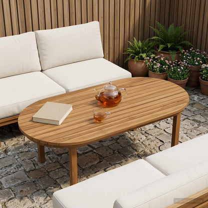 vidaXL Table Top 80 x 40 x 3.5 cm Solid Teak Wood Natural