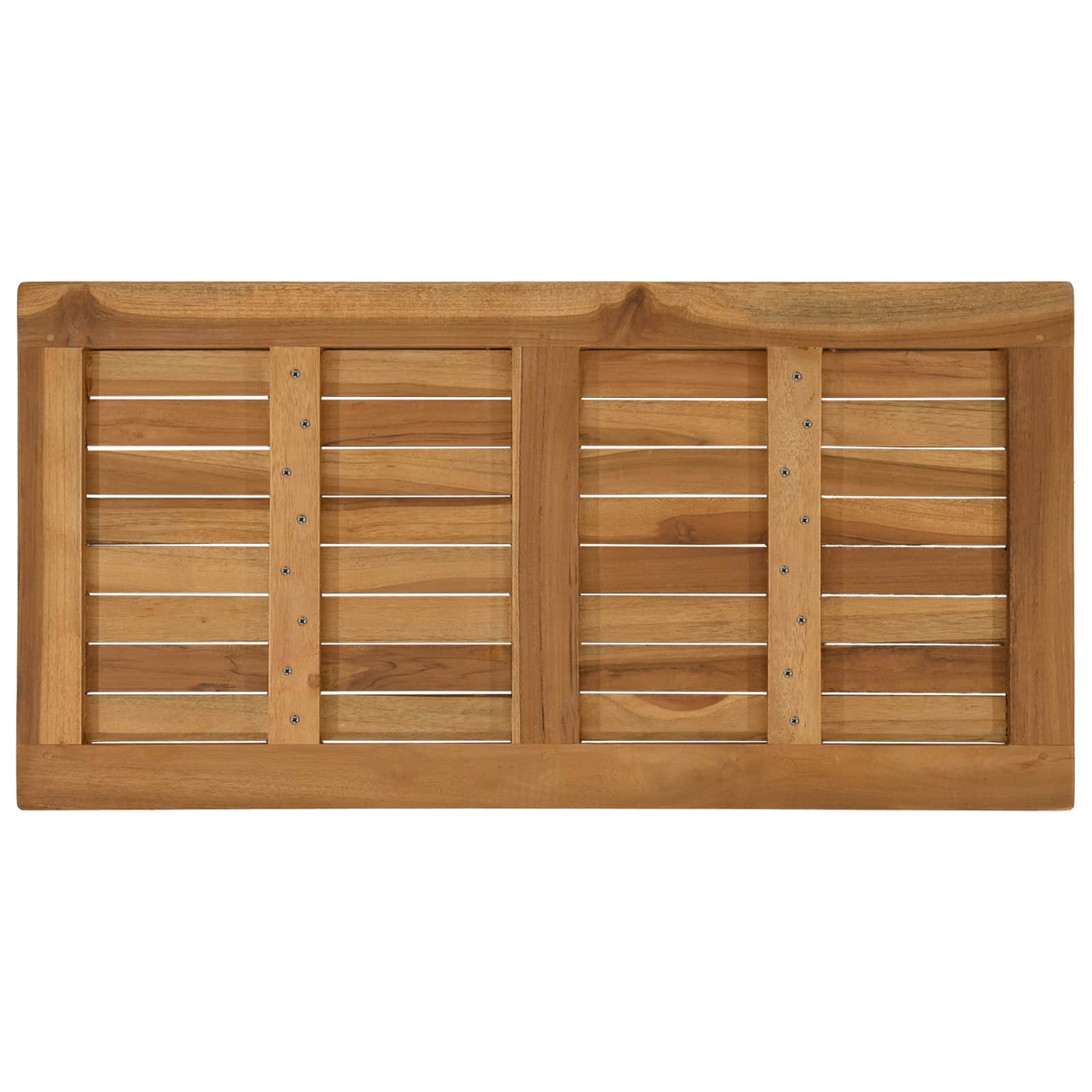 vidaXL Table Top Rectangular Solid Teak Wood Natural 5