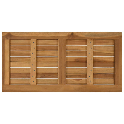 vidaXL Table Top Rectangular Solid Teak Wood Natural 5