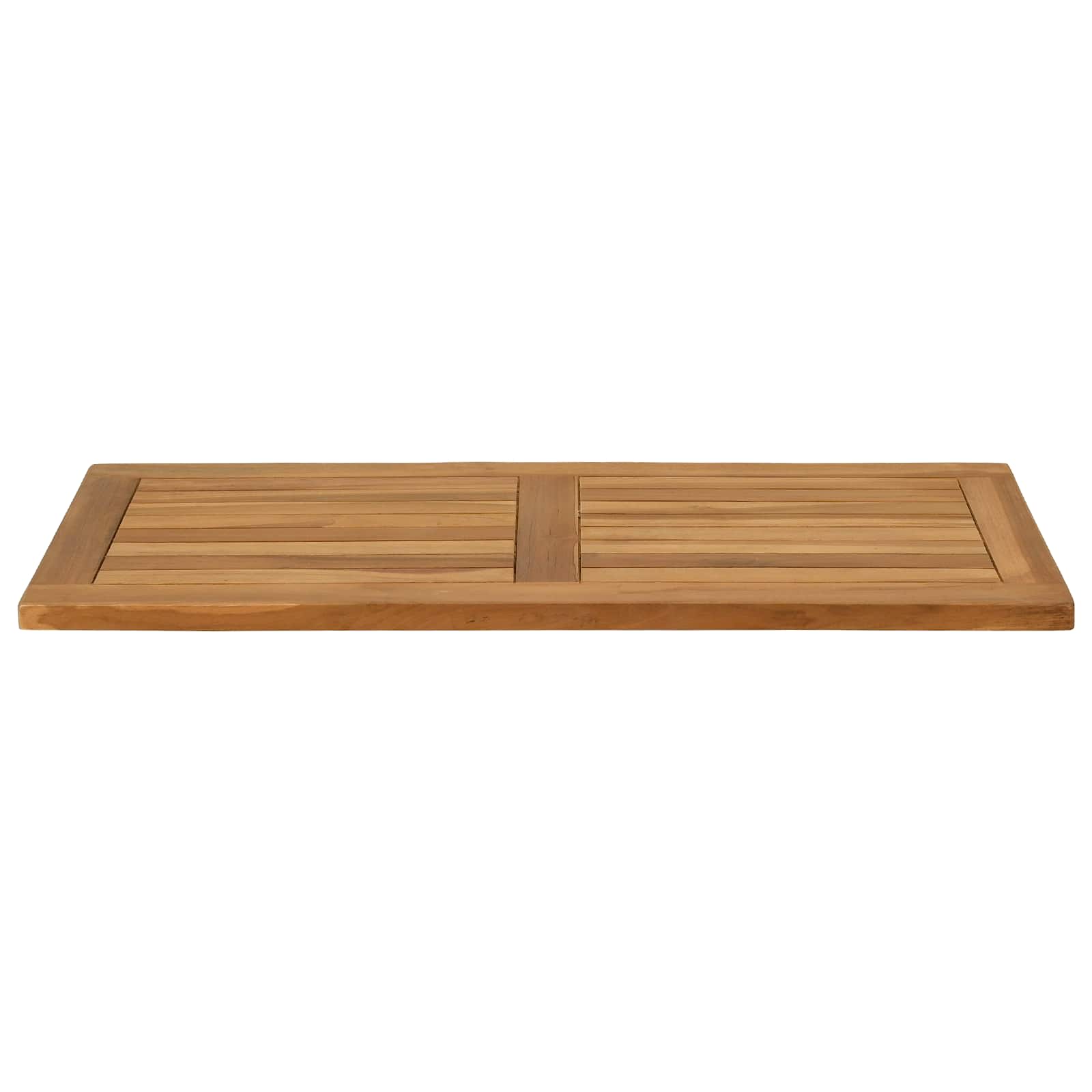 vidaXL Table Top Rectangular Solid Teak Wood Natural 3