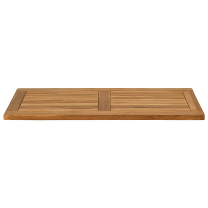 vidaXL Table Top Rectangular Solid Teak Wood Natural 3