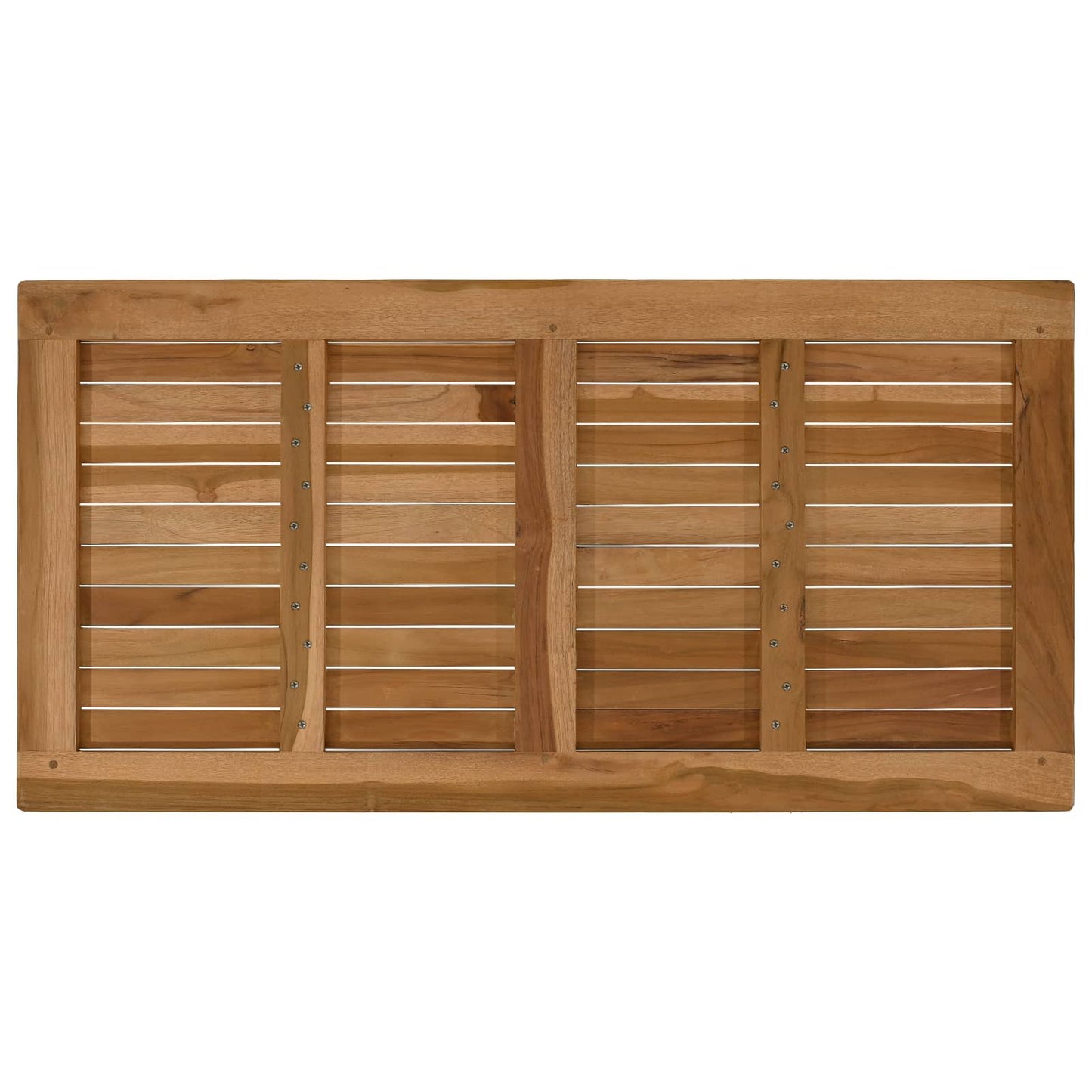 vidaXL Table Top Rectangular Solid Teak Wood Natural 5