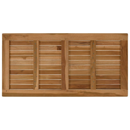 vidaXL Table Top Rectangular Solid Teak Wood Natural 5
