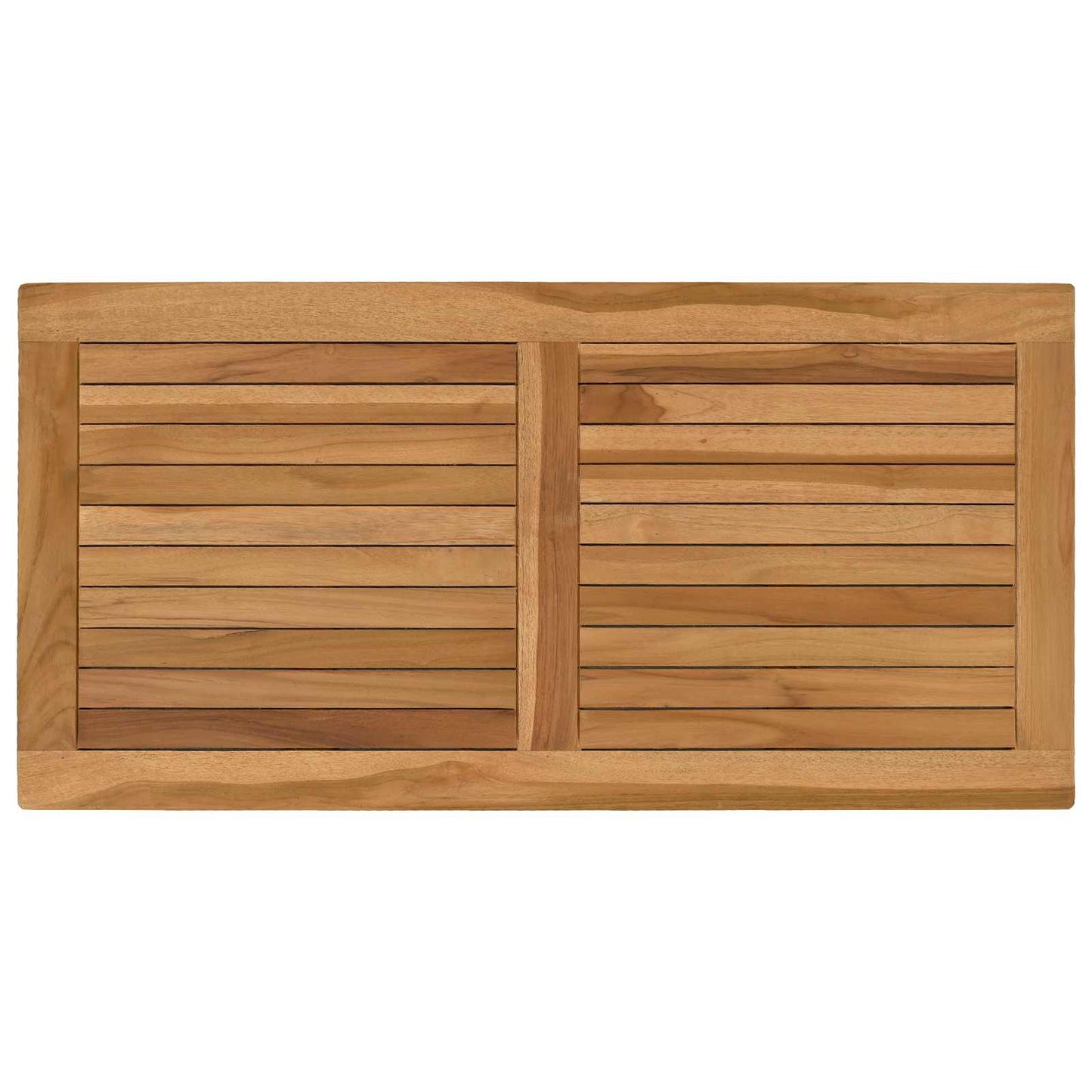 vidaXL Table Top Rectangular Solid Teak Wood Natural 2